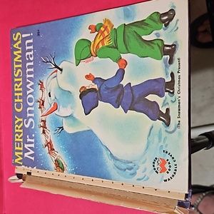 Merry Christmas Mr. Snowman! by Irma Wilde/ Wonder Books/ Vintage 1951/ Children